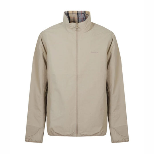 BARBOUR Versatile Showerproof Reversible Korbel Jacket with Signature Tartan Lining and Lycra-Bound Hem