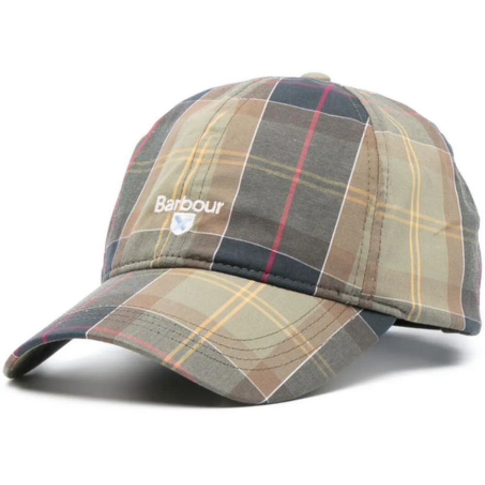 BARBOUR Sporty, Lightweight Baseball Cap With Front Logo Print And Curved Peak