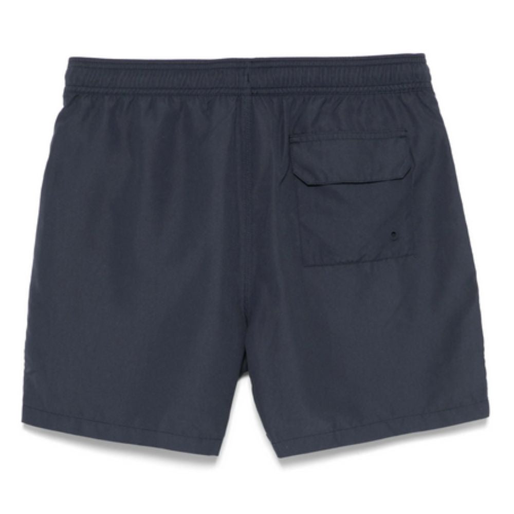 BARBOUR Sporty, Quick-Dry Logo Swim Shorts With Drawstring Waist And Large Side Print