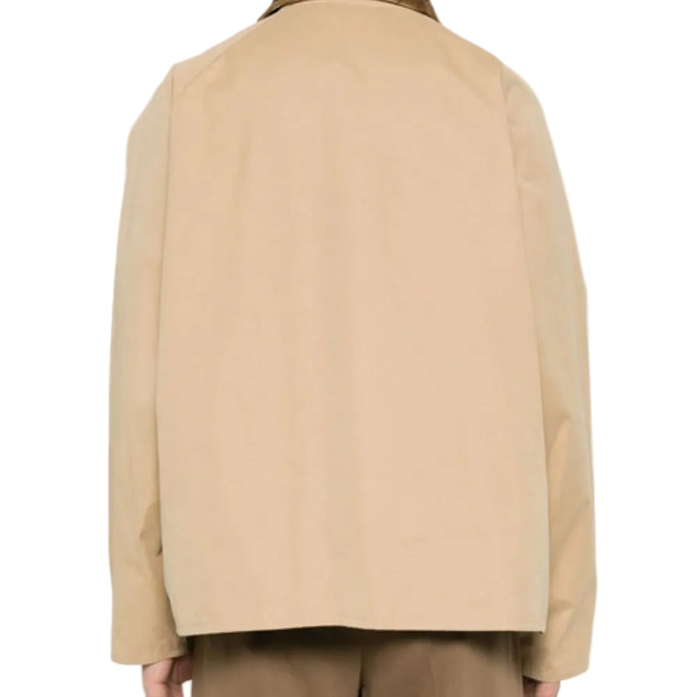 Beige jacket on a white background