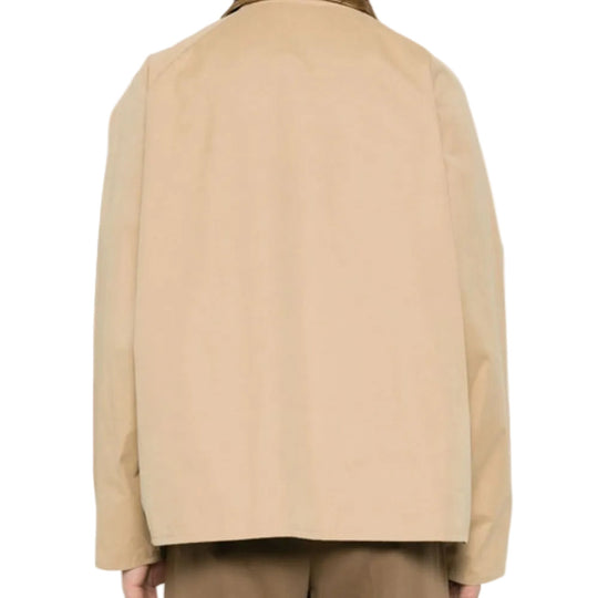 Beige jacket on a white background