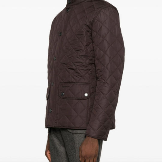 Quilted jacket on a white background