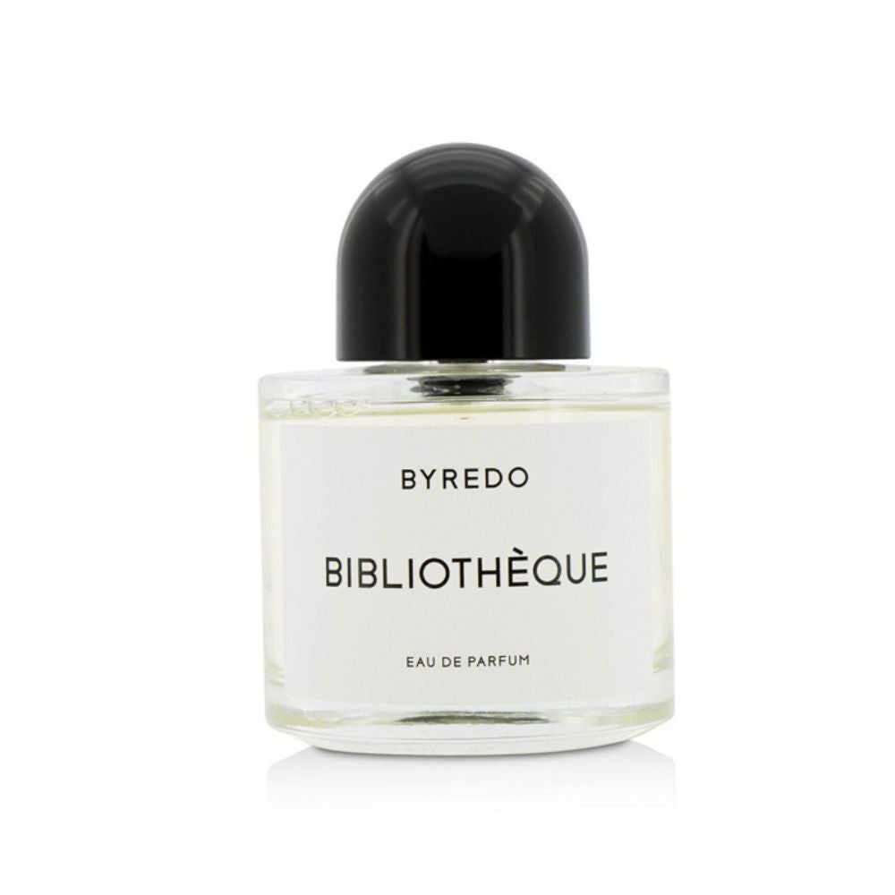 An EDP 100mL bottle of Bibliotheque by Byredo