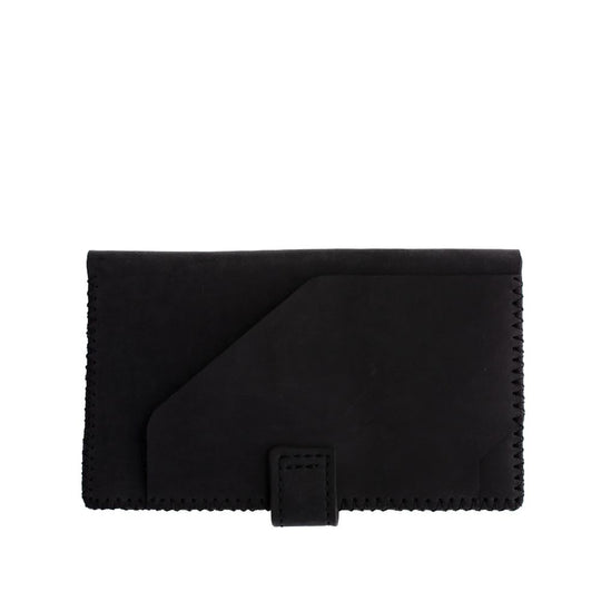 Arash Camel Leather Travel Organizer in Black