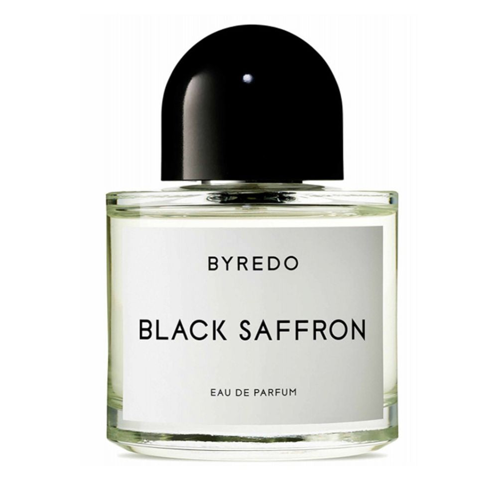 An EDP 50mL bottle of Black Saffron by Byredo