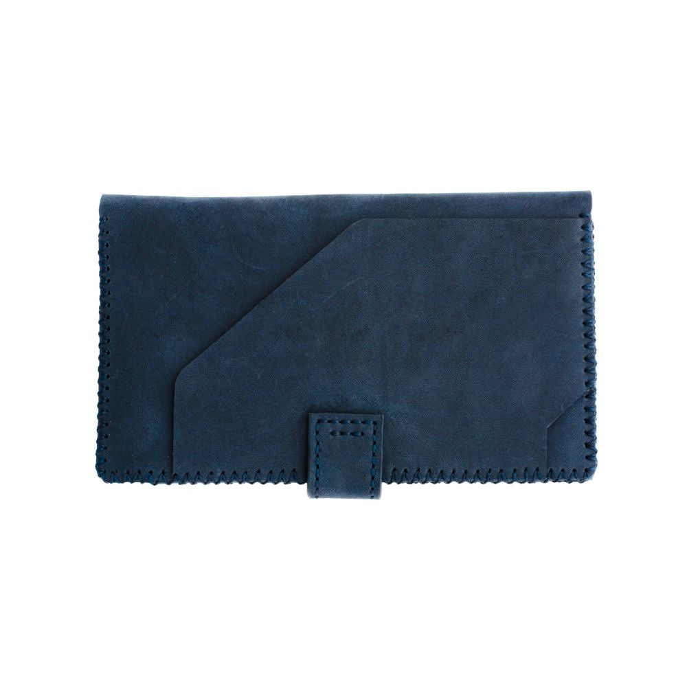 Arash Camel Leather Travel Organizer in Blue
