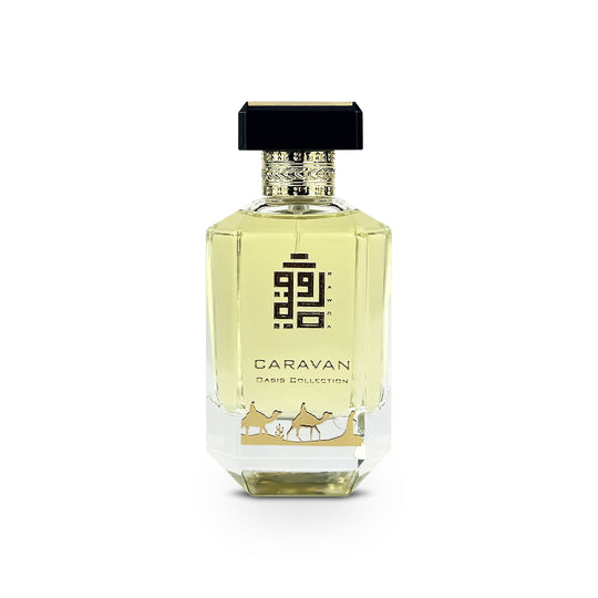 An EDP 100mL bottle of Caravan fragrance by Rawda