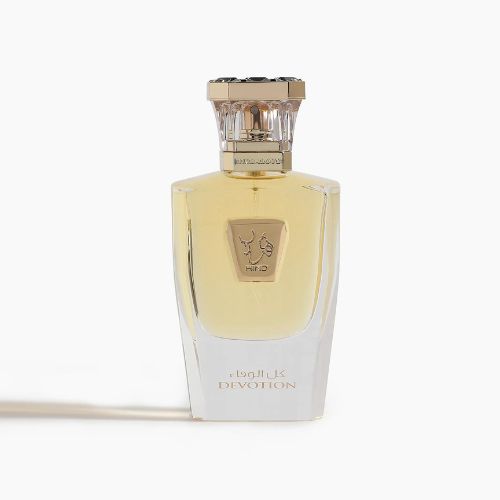 A 50mL Parfum bottle of Devotion Parfum by Hind Al Oud