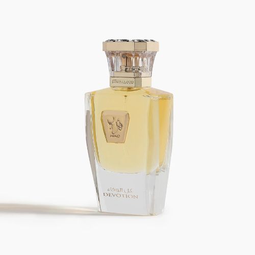 A 50mL Parfum bottle of Devotion Parfum by Hind Al Oud