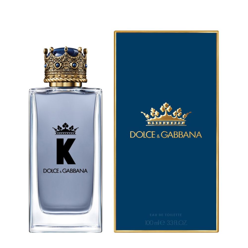 An EDT 100mL bottle of Dolce & Gabbana K for Men along with its Box