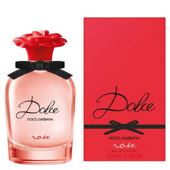 An EDP 75mL bottle of Dolce Rose by Dolce&Gabbana along with its Box