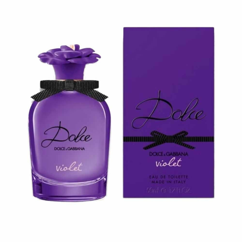 An EDT 50mL bottle of Dolce Violet by Dolce&Gabbana along with its Box