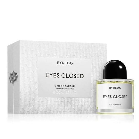 Box of 100mL EDP bottle of Eyes Closed Perfume by Byredo