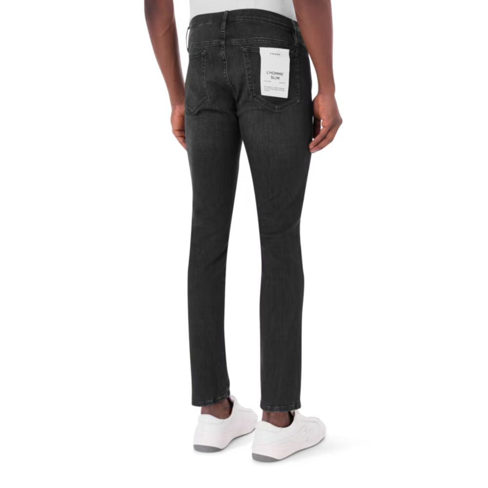 Rear view of FRAME Straight Leg Slim Pants