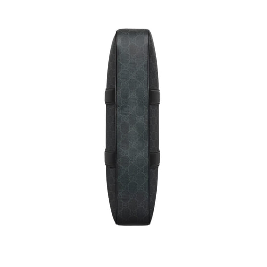 Bottonm view of GUCCI GG Black GG Supreme Canvas Medium Briefcase