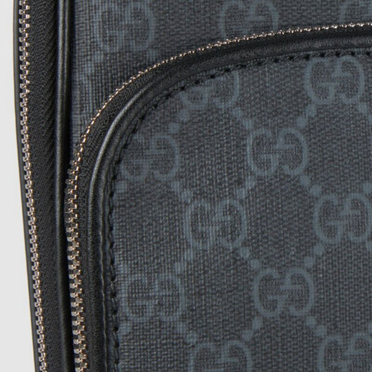 GUCCI GG Black GG Supreme Small Canvas Slingbag