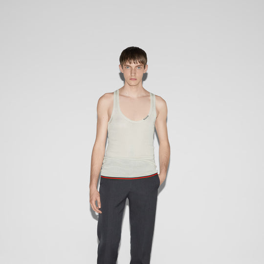 Gucci Rib Silk Tank Top