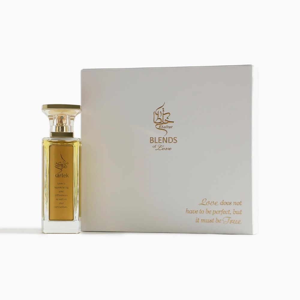 A 65mL Parfum bottle of Karlek Parfum by Khaltat along with its Box