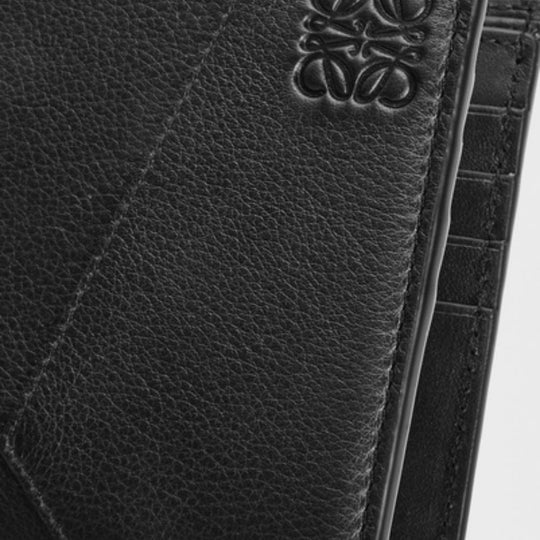 LOEWE Puzzle Edge Bi-fold Wallet in Classic Calfskin Black
