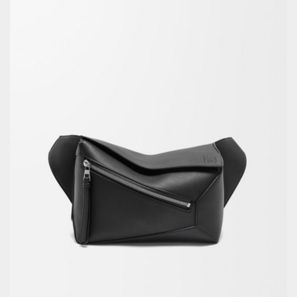 LOEWE Small Puzzle Bumbag in Classic Calfskin Black