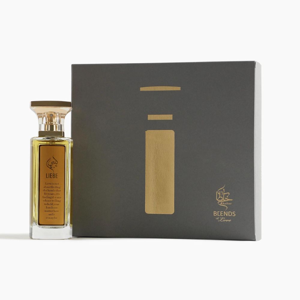 A 65mL Parfum bottle of Liebe Parfum by Khaltat along with its Box