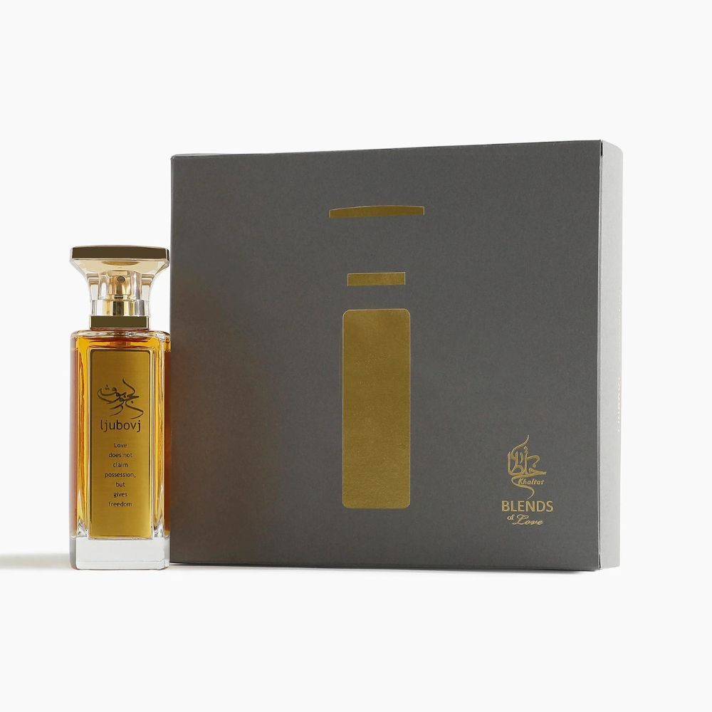 A 65mL Parfum Bottle of Ljubovj Parfum by Khaltat along with its Box