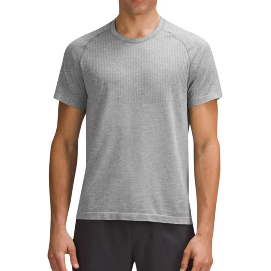 Close up image of Metal Vent Tech Short Sleeve T-Shirt worn by a male model