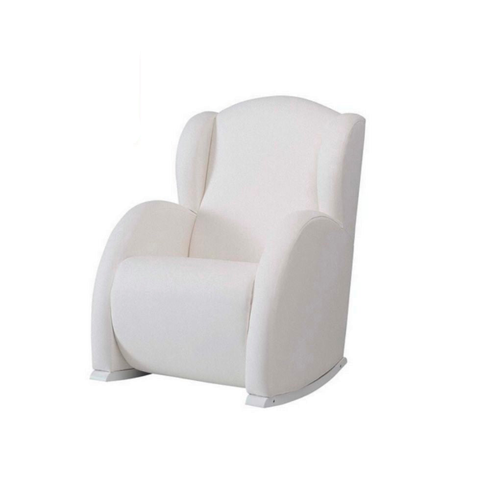 Micuna Flor Slow System: Premium White Rocking Chair for Nurseries
