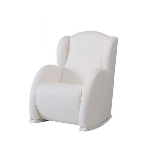 Micuna Flor Slow System: Premium White Rocking Chair for Nurseries
