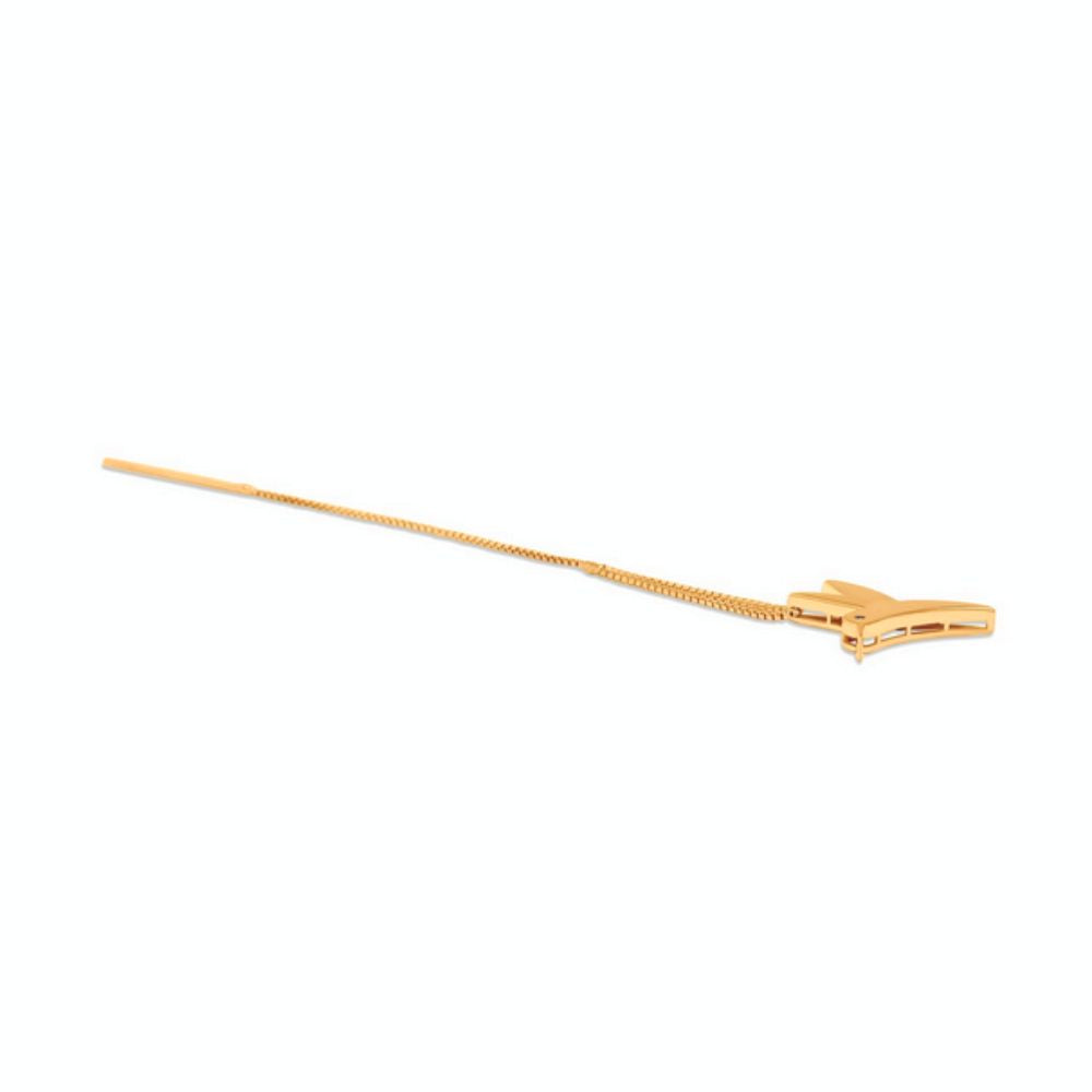 Moiseau Gold Threader Hummingbird Earrings with Chain