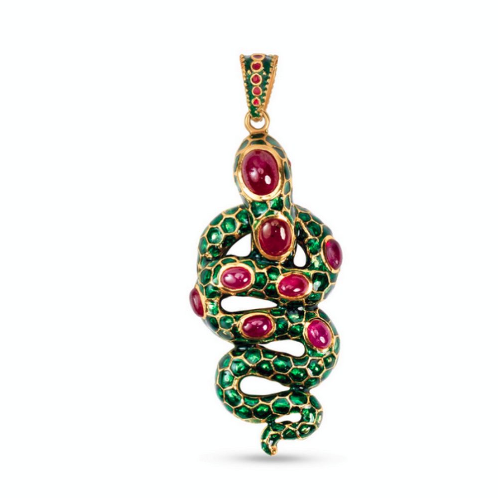 Moiseau Serpent Kiss Pendant