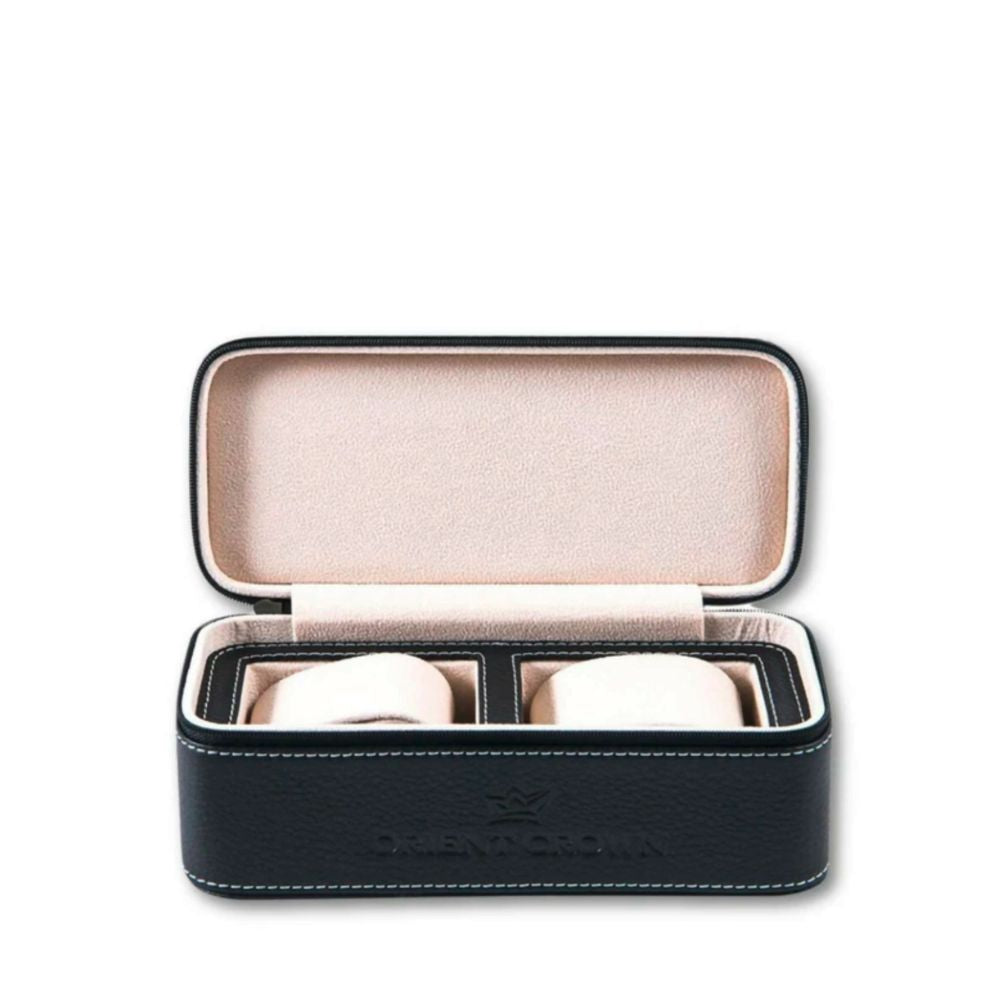 Orient Crown Top Grain Leather Watch Case With Adaptive Cushioning OCW1116L on white Background