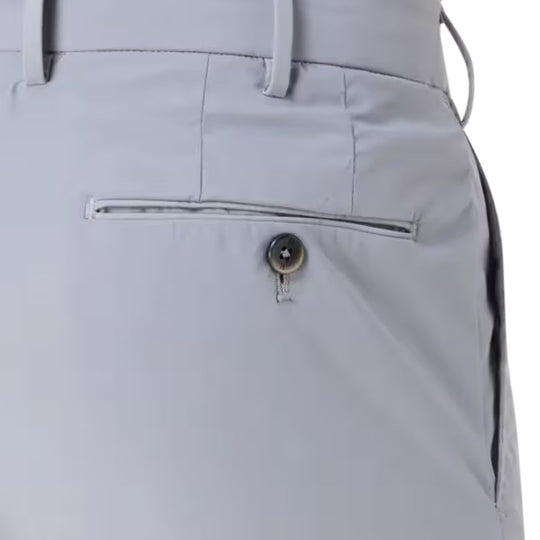 Back pockets details of PT TORINO Slim Flannel Trousers Grey Color Variant