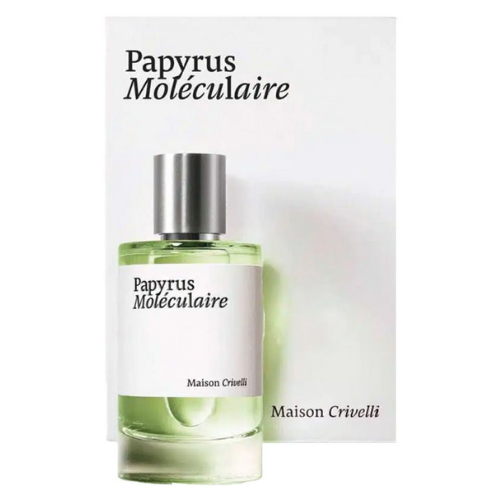 Papyrus Moleculaire Extrait Parfum 100mL by Maison Crivelli along with its Pack