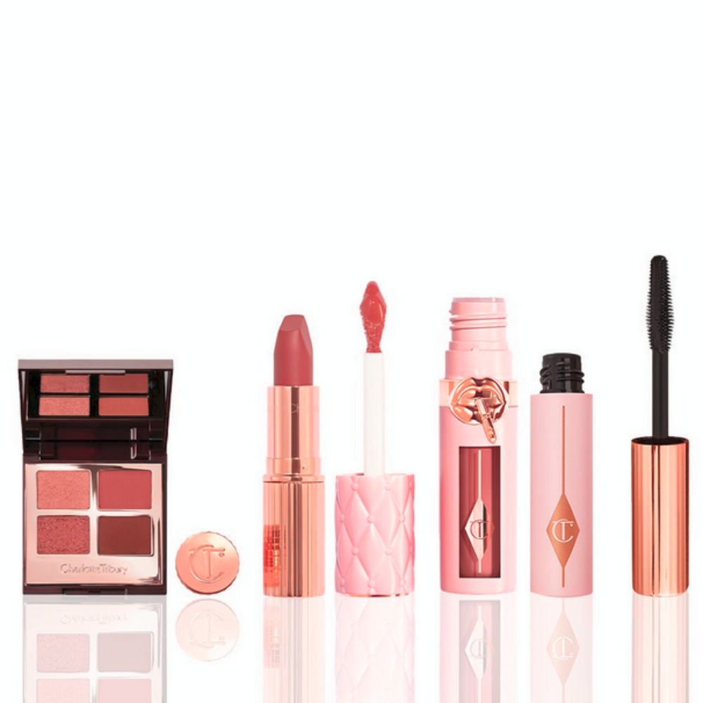 Charlotte Tilbury Pillow Talk Beautifying Bridal Look Kit with Medium to Deep Lip Gloss