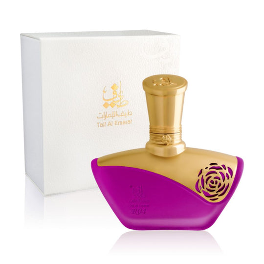 An EDP 60mL bottle of R04 by Taif Al Emarat along with its Box