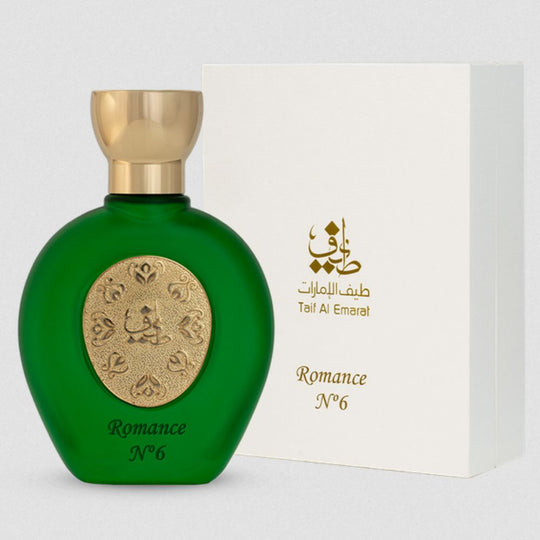 Romance N°6 EDP 75mL by Taif Al Emarat along with its Packing