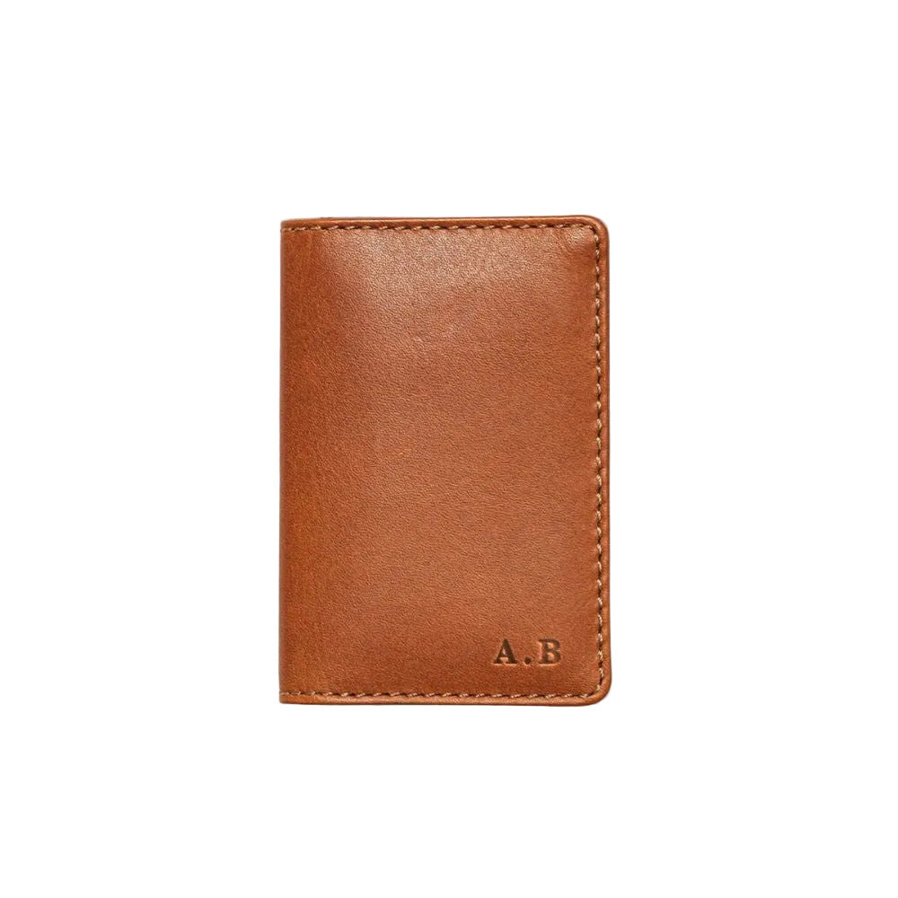 Ryoko Handcrafted, Secure, Oil Pull-Up Leather Card Wallet With RFID Protection And 2 Quick-Access Slots