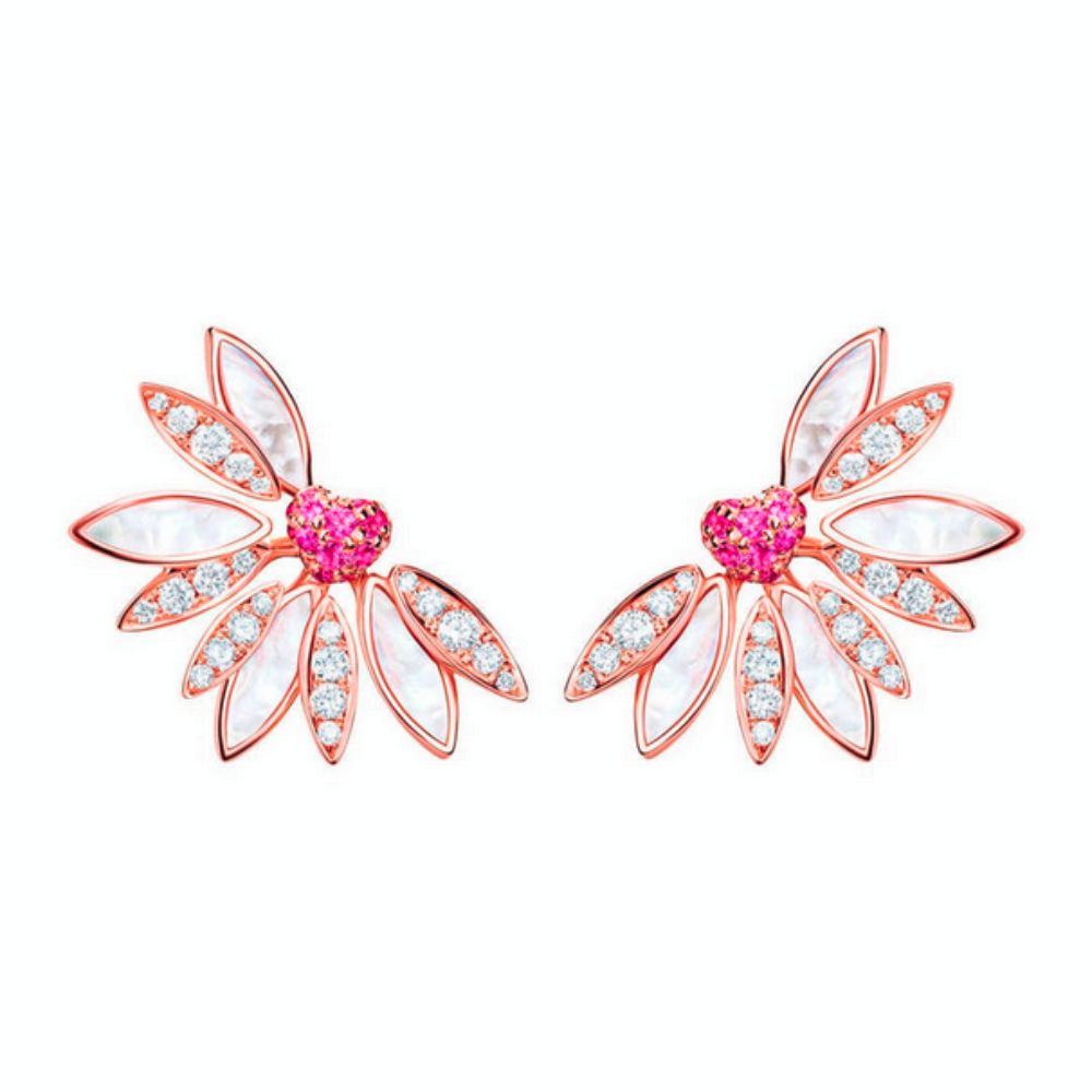 Samra Love Me Love Me Not Rose Gold Small Earrings