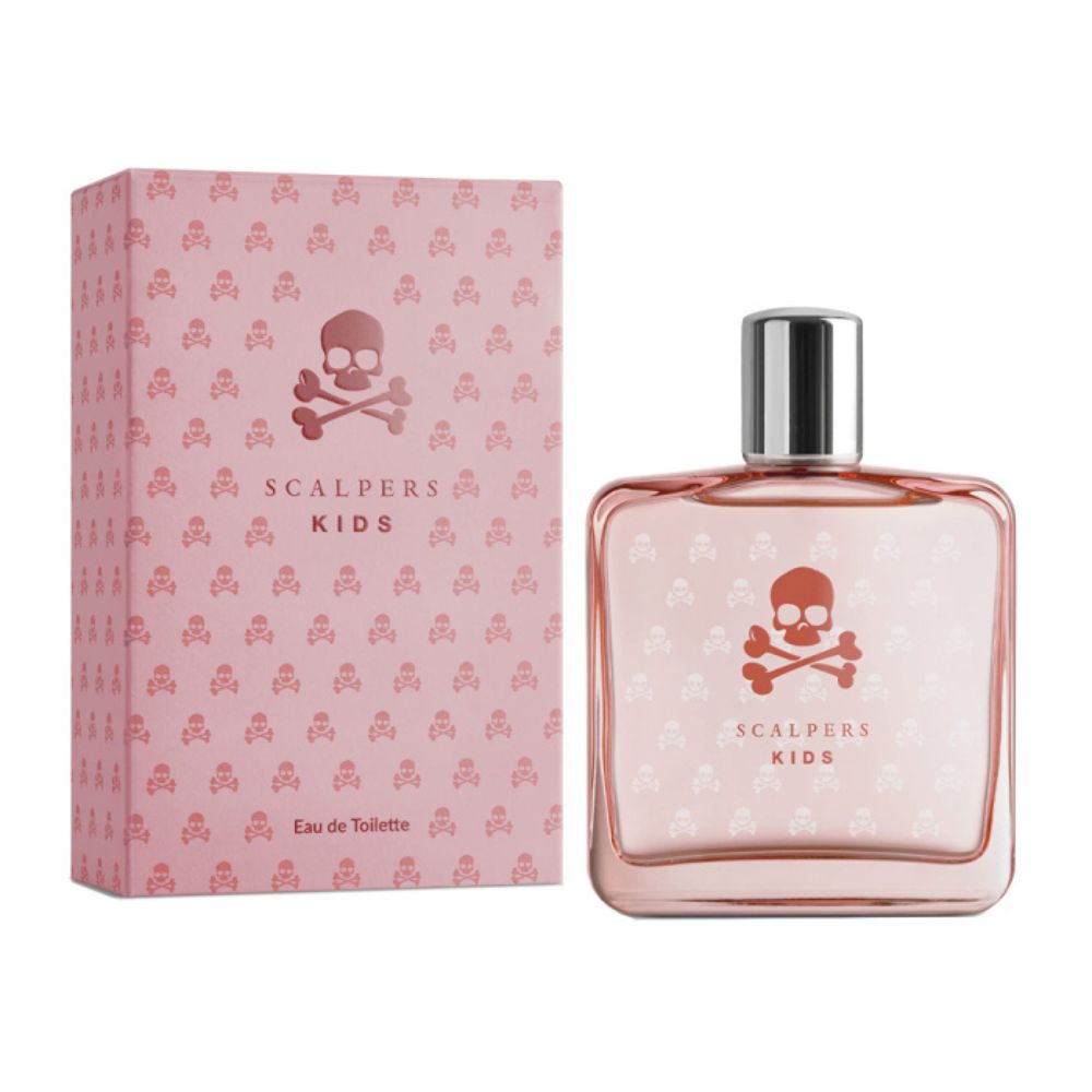 An EDT 100mL bottle of Scalpers Kids Girl along with its Box