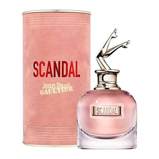 An EDP 80mL bottle of Scandal by Jean Paul Gaultier along with its Box