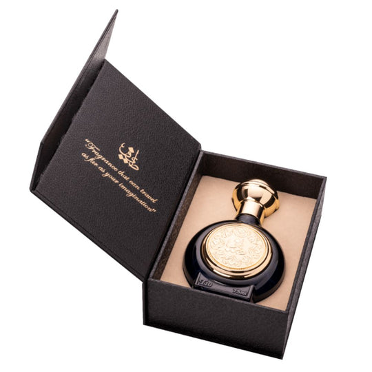 An EDP 75mL bottle of T10 perfume by Taif Al Emarat kept in its open Box