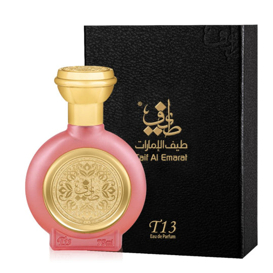 An EDP 75mL of T13 Charismatic by Taif Al Emarat along with its box