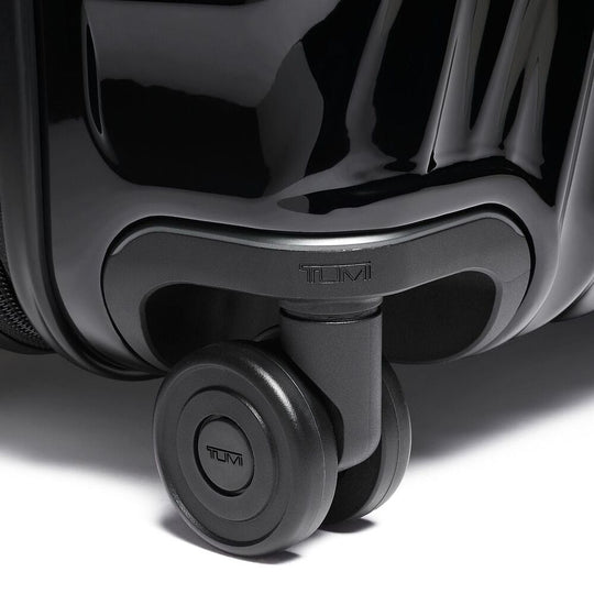 Close up of the wheel on TUMI Iconic Alpha 3 Packing Case: Model Number 139686-1596