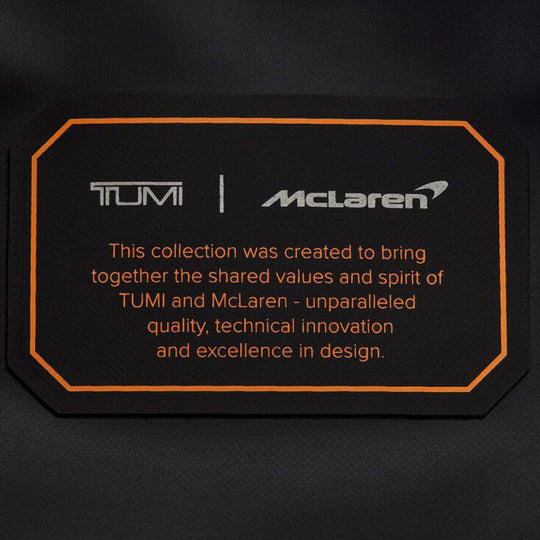 TUMI McLaren Rugged, Versatile, Convertible Throttle Duffel with Tuck-Away Backpack Straps, Welded Construction, Model 150214-1041