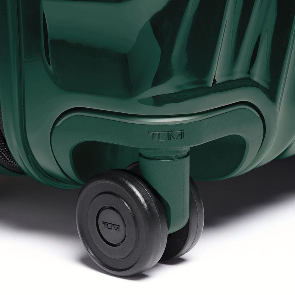 Close-up of the wheel on TUMI 19 Degree Expandable Case 139685-1596