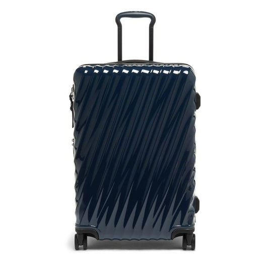Navy blue TUMI 19 Degree Expandable Case on a white background