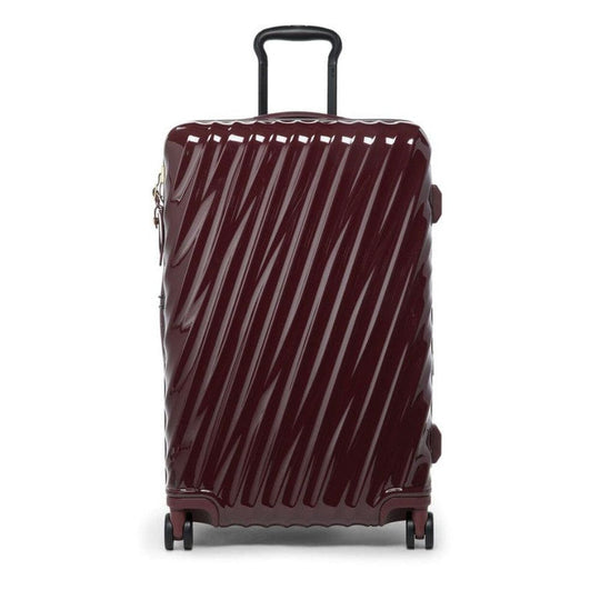 Wine color TUMI 19 Degree Expandable Case on a white background