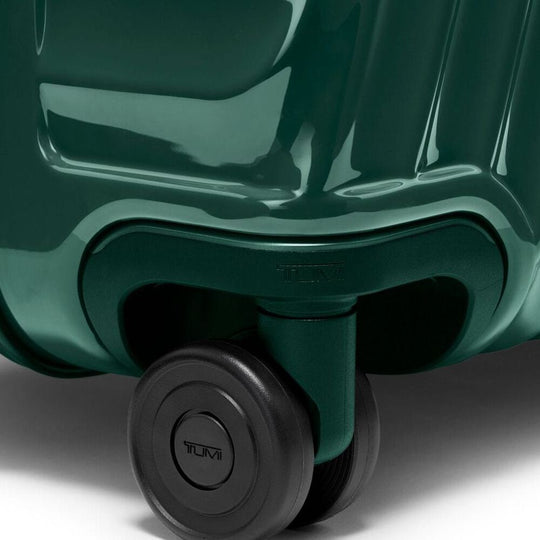 Close up of the wheel on TUMI Iconic Alpha 3 Packing Case: Model Number 139686-1596