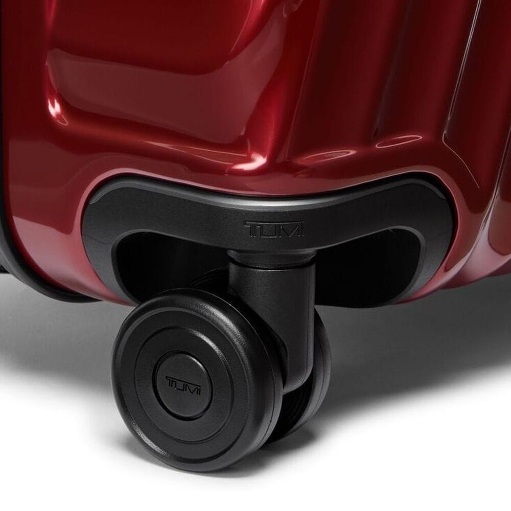 Close up of the wheel on TUMI Iconic Alpha 3 Packing Case: Model Number 139686-1596